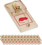 Relaxdays Muizenval Hout - Set van 25