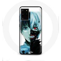 Maniacase Hoesje voor Samsung Galaxy S11 Plus Tokyo Ghoul gezicht half