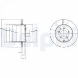 DELPHI Disques de frein pour MAZDA: CX-7, CX-9 (Ref: BG4341)