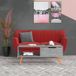 Maison Exclusive - Table basse, couleur béton, 100x49,5x43 cm, panneau de particules