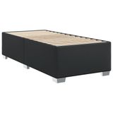 vidaXL Boxspring met Matras Kunstleer Zwart 90x190 cm