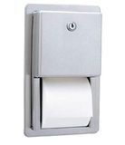Bobrick B-3888 Classic Serie toiletpapierdispenser met roestvrijstalen inbouwdispenser voor meerdere rollen
