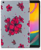 B2Ctelecom Samsung Galaxy Tab A 10.1 (2019) Tablethoesje Design Blossom Red