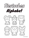 Tierisches Alphabet zum Ausmalen