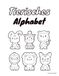 Tierisches Alphabet zum Ausmalen