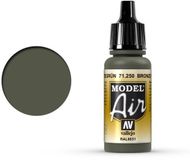 Vallejo Hobbyverf Acrylverf - 71250 Model Air Bronzegrun - Acryl Verf flesje - 17 ml