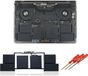 TI Batterie pour Apple Macbook Pro 15 pouces, modèles A1707 et A1820, type MPTT2LL, 6667mAh, original
