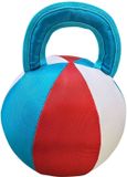 Nobby Pet Hondenspeelbal met handvat, drijvend, stof, blauw/rood/wit