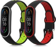 kwmobile 2x horlogebandjes geschikt voor Xiaomi Mi Smart Band 6 / Mi Band 6 / Band 5 bandje