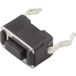 TRU COMPONENTS YST-1101 Bouton-poussoir 12 V/DC 0.05 A 1x hors/(en marche) Momentané (L x l) 6 mm x 3.5 mm 1 pièce