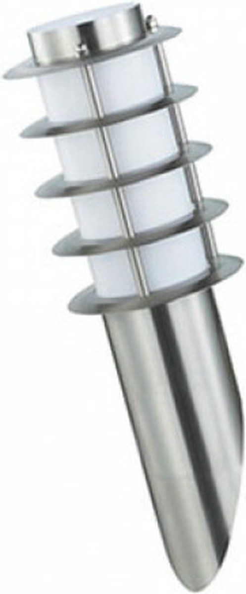 BES LED Wandlamp Buiten - Nalid 1 - E27 - RVS - Philips CorePro - 5W - Warm Wit