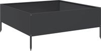 vidaXL Verhoogde Plantenbak - 100x100x25 cm - Staal - Zwart
