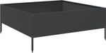 vidaXL Verhoogde Plantenbak - 100x100x25 cm - Staal - Zwart