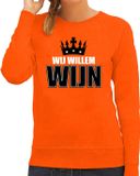 Bellatio Decorations Shoppartners Bv Koningsdag sweater Wij Willem wijn - oranje - dames - koningsdag outfit / kleding XL