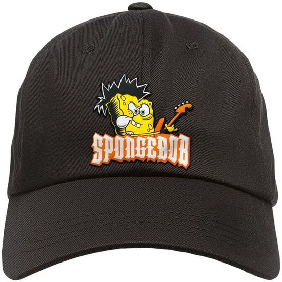 Spongebob Squarepants Kids-Fanshop SpongeBob SquarePants Cap - Metal-Kids - Spongebob - Gitarre - voor Kinderen - zwart - M