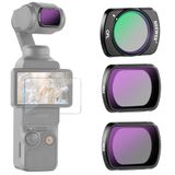 NEEWER ND- en CPL-filterset voor Pocket 3 (3 stuks), ND4 ND8 CPL, magnetische polarisatiefilter met neutrale dichtheid, met meerlaags HD-optisch glas, compatibel met DJI Osmo Pocket 3 Creator Combo,