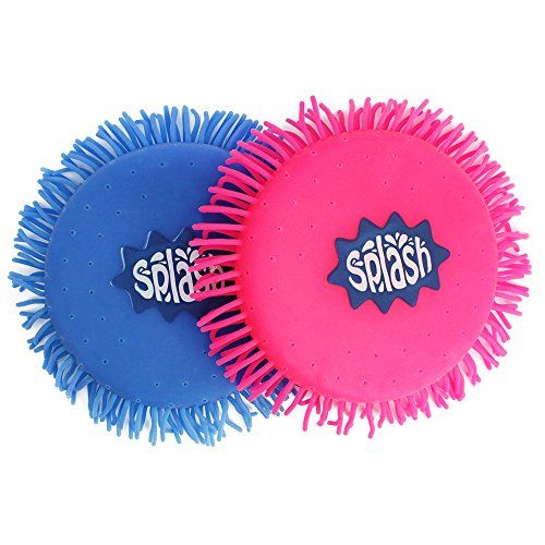 COM-FOUR 2x Water Frisbee, waterschijf van schuim en siliconen, extra zacht, in felle kleuren, 12,5 cm (02 stuks - Frisbee 12,5 cm)