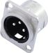 Neutrik XLR mounting plug 3pin NC3MDL-1