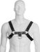 LEATHER BODY | Leather Body Chain Harness III Zwart Leer Metaal