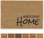 Carpido Deurmat Kokos Welcome Home Design - Schoonloop 40x60 cm - Bruin