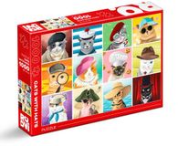Roovi Puzzel Legpuzzel Cats with Hats - 1000 stukjes
