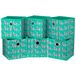 HSDT 6 kubus opbergdoos opvouwbare stof alpaca opbergdoos opbergdoos kubus bakken 25,4 x 25,4 x 25,4 cm smaragdgroene manden voor kast planken kubus opslag eenheid laden, QY-SC16-6