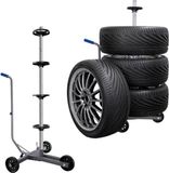 Dino Mobiele en verstelbare velgenboom wagen tot 285 mm, met rem