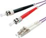 ROLINE glasvezelkabel 50/125µm OM4, LC/ST, violet, 10 m