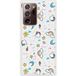 Unicorn Rainbow Beschermende siliconen case compatibel met Galaxy Note 20 Ultra