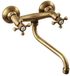 Sapho Antea - Mitigeur encastrable pour lavabo - 2 boutons - Bec incurvé 19 cm - Bronze