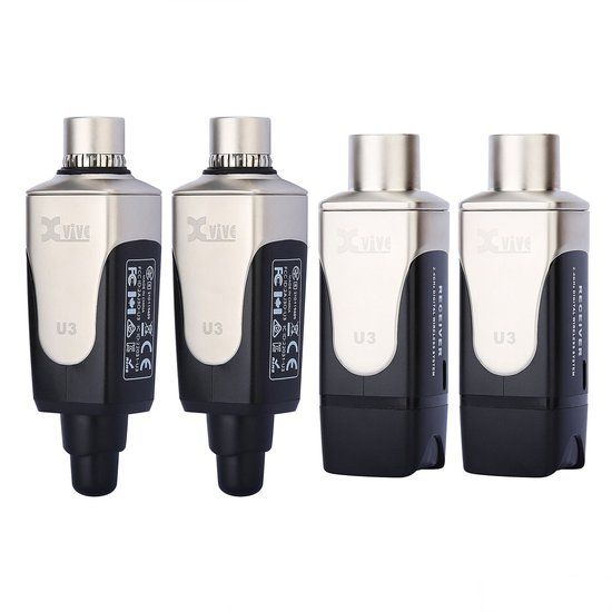 Xvive U3D - Draadloos Systeem voor Handheld Microfoons - Dubbel