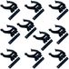 cyclingcolors 10 x clip voor schroeven om vast te schroeven, dennenstaart, kunststof, meubelvoet, 28 mm, 34 mm, keuken, badkamer (diameter 28 mm (om te schroeven))