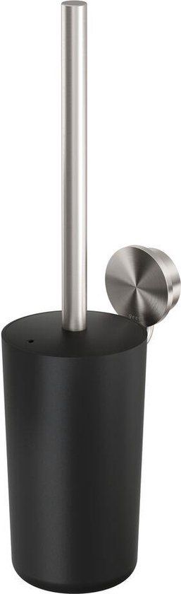 Geesa Opal Toiletborstel met houder RVS geborsteld - Vrijstaand