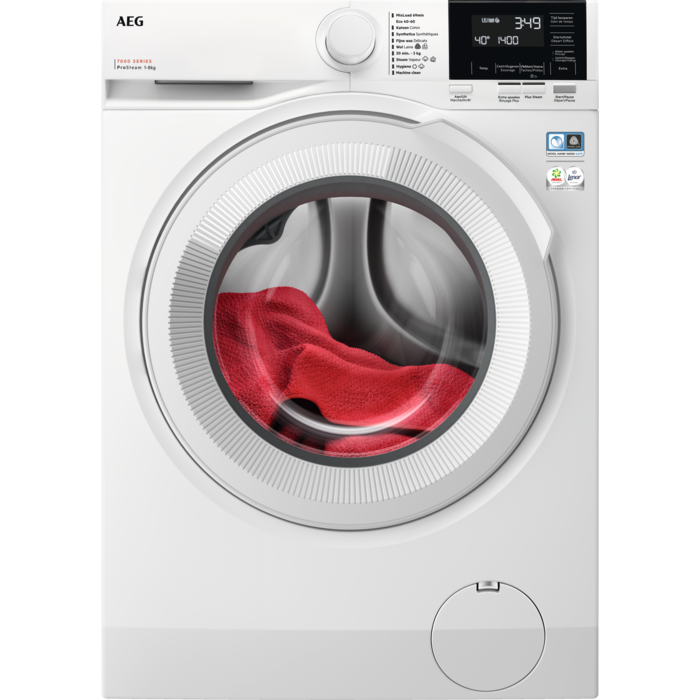 AEG LR7384BB2 EcoLine 7000 Serie ProSteam® - Wasmachine - 8 kg - Wit