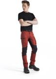 Blåkläder Service Werkbroek met Stretch 1459-1845 - Gebrand Rood/Zwart - Maat 62