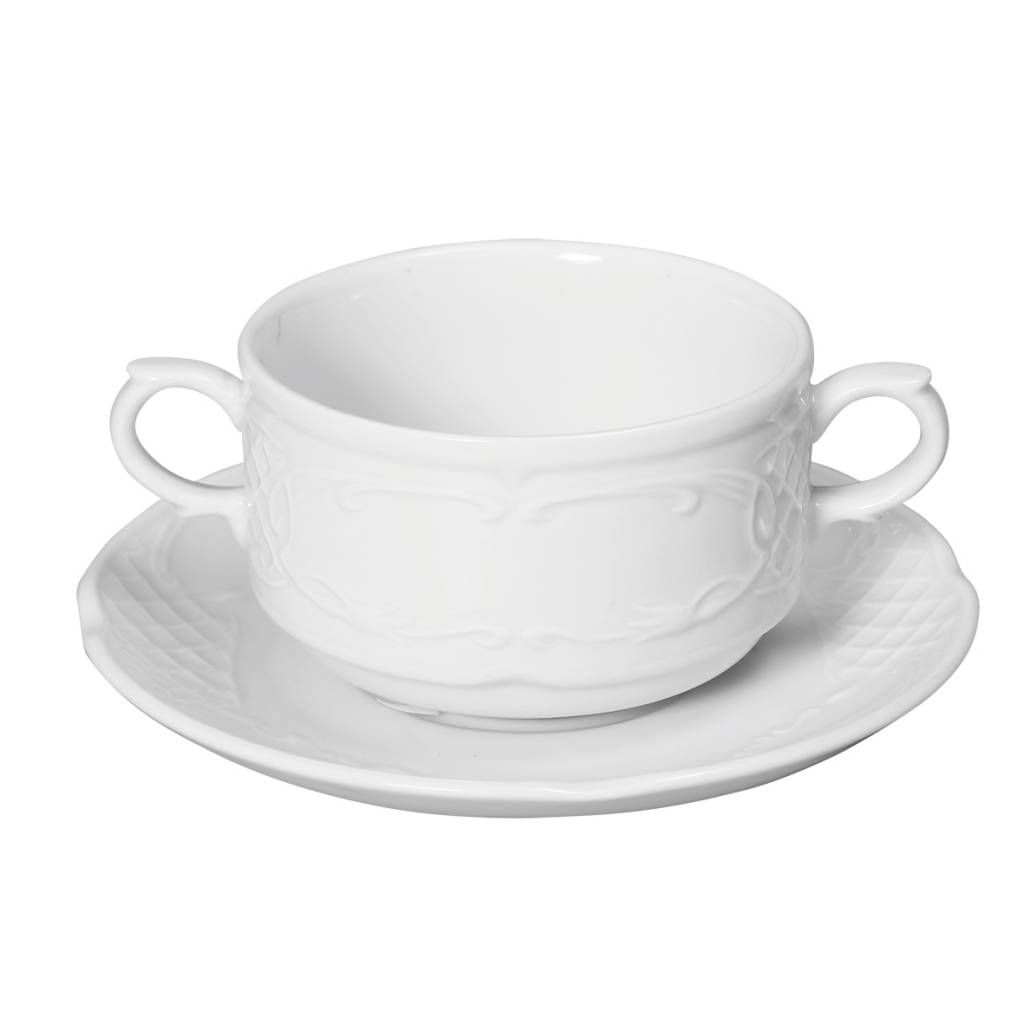 Hendi Soepkom 250 ml Flora Wit Porselein