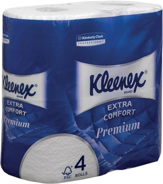 Kleenex Toiletpapier 8484 4-laags 4 Rollen à 160 Vellen