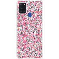 Samsung Galaxy A21S Liberty wiltshire rose verstevigd hoesje met sublimatie bedrukking