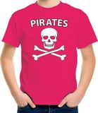 Bellatio Decorations Shoppartners Bv Fout piraten shirt roze voor jongens en meisjes - Verkleedkleding 122/128
