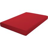 ECOMMERC3 Hoeslaken, extra zacht en comfortabel, voor bedden van 200 cm, rood, gemaakt in Spanje, verstelbaar, gemakkelijk te wassen en duurzaam