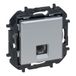 LEGRAND Niloé Step RJ11-stopcontact voor inbouwmontage, aluminium, 398254B