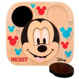 COLOR BABY S.L. Puzzle en bois Dentelle 21x20 Mickey 6 pièces