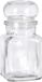 Excellent Houseware Set van 4x kruidenpotjes/voorraadpotjes - glas - transparant - 150 ml