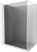 Mexen Kioto-F paroi de douche walk-in avec cadre 70 x 202 cm, graphite 8 mm, blanc