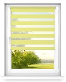 Fart Produkt time4blinds dag en nacht dubbel rolgordijn mini - raamrolgordijn dag en nacht - rolgordijn zonder boren - zonwering - rolgordijnen voor slaapkamers - 700x1900mm – Geel – Rechtszijdig