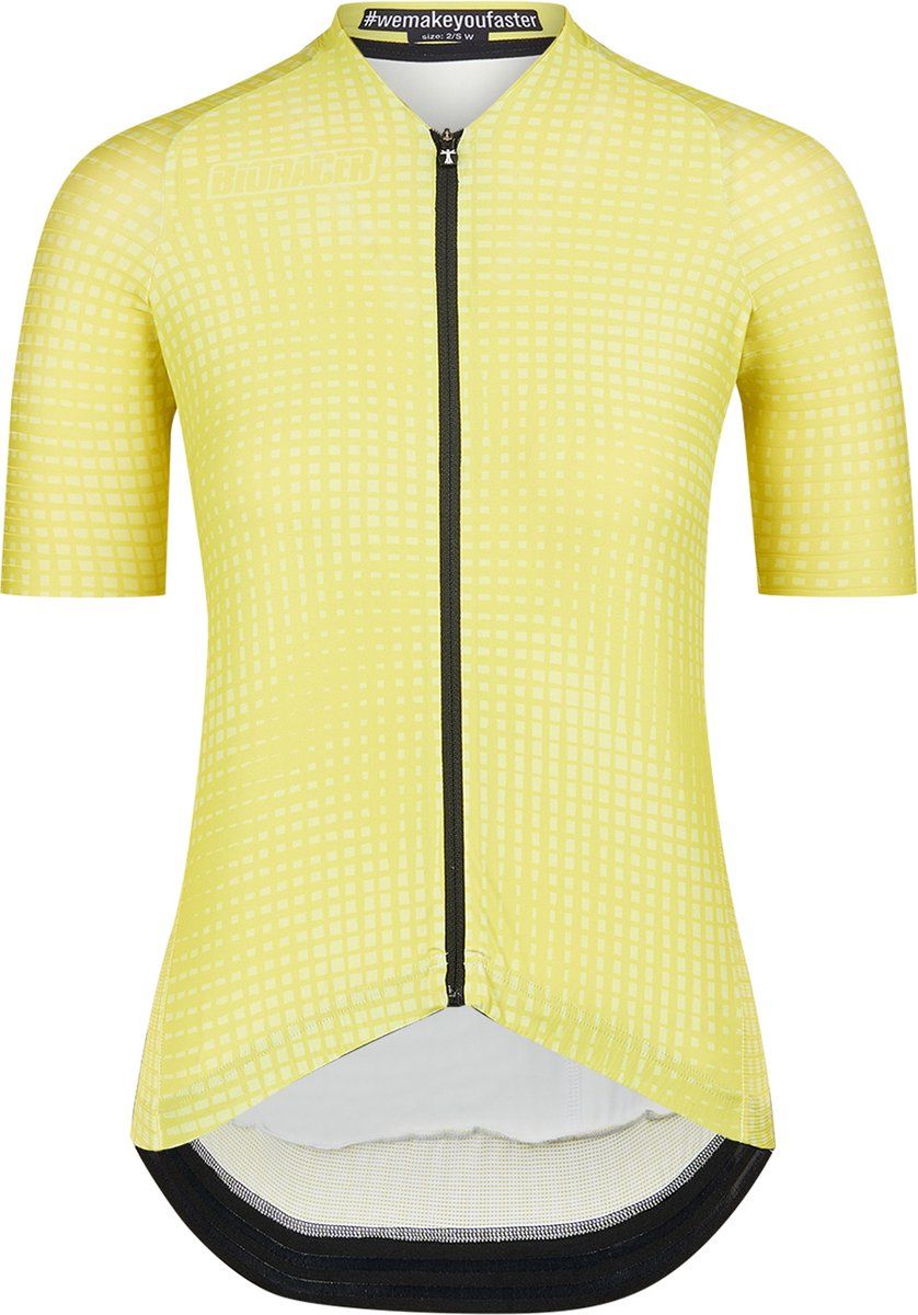 Bioracer Optic Art Icon Fietsshirt voor Dames - Geel - Maat L