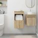 Maison Exclusive Armoire de salle de bain Exclusive, en bois imitation chêne Sonoma, dimensions 30 x 35 x 50 cm