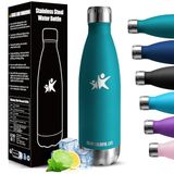 Thermosfles voor kinderen, 750 ml, BPA-vrij, dubbelwandig, roestvrij staal, geschikt voor koolzuurhoudende dranken, sport, outdoor, fietsen, fitness, yoga