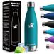 Thermosfles voor kinderen, 750 ml, BPA-vrij, dubbelwandig, roestvrij staal, geschikt voor koolzuurhoudende dranken, sport, outdoor, fietsen, fitness, yoga