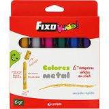 Fixo Kids 35199 Box met 6 solide temperaturen, in stick, verschillende kleuren van metaal